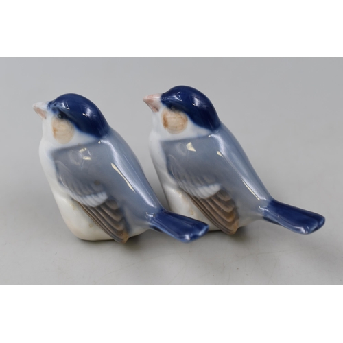 329 - Royal Copenhagen Finch Bird Figures by Nielsen