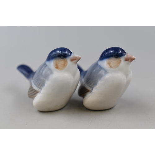 329 - Royal Copenhagen Finch Bird Figures by Nielsen