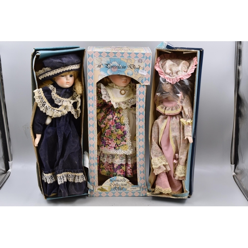 880 - Seven Vintage Collectable Porcelain Dolls To Include Leonardo, Knightsbridge 'Monique', And More