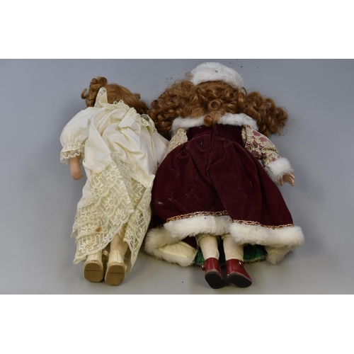 466 - Selection of Two Vintage Porcelain Dolls