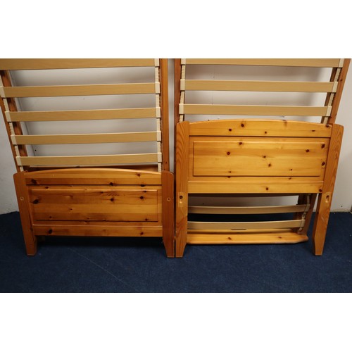 556 - Pine Twin Pullout Bed Complete with Fixings