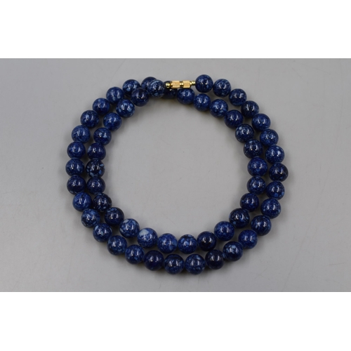 13 - Lapis Lazuli Beaded Necklace (22