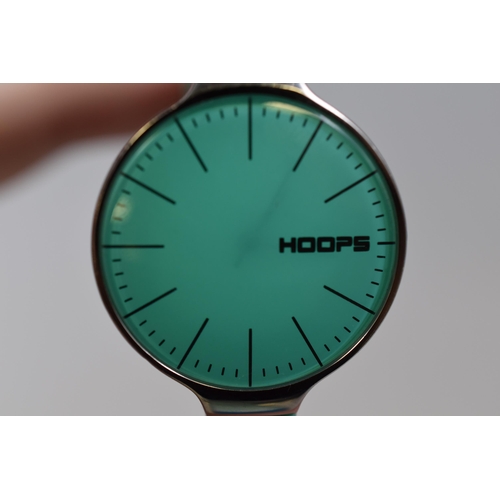 160 - Hoops Gummy Fluo watch water resistant turquoise colour