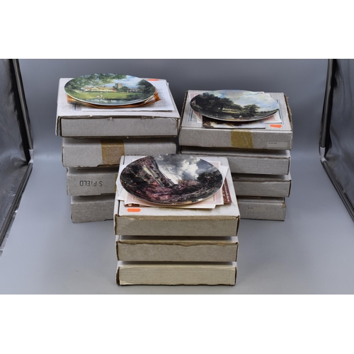 867 - A Selection of Eleven Boxed John Constable Themed Collectors Plates To Include Constable Country; Th... 