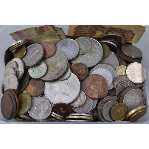 211 - Selection of Unsorted Coinage and Banknotes (1.9kg)