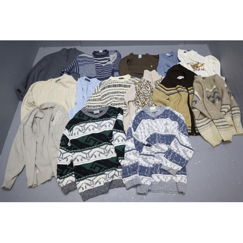 848 - A Selection of Woolly Jumpers and Fleeces To Include Burton Classics, Nico, Samband of Iceland, M&am... 