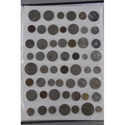 213 - A Folder of Approx 200 UK and Worldwide Coinage