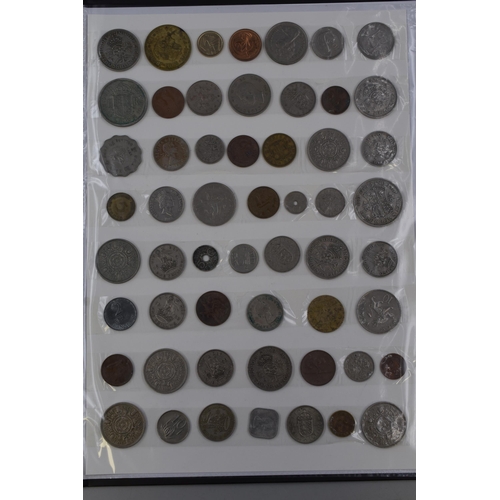 213 - A Folder of Approx 200 UK and Worldwide Coinage