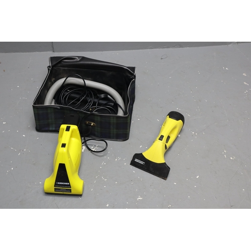 879 - Karcher K25e power brush with vacuum with connectors (works when tested)