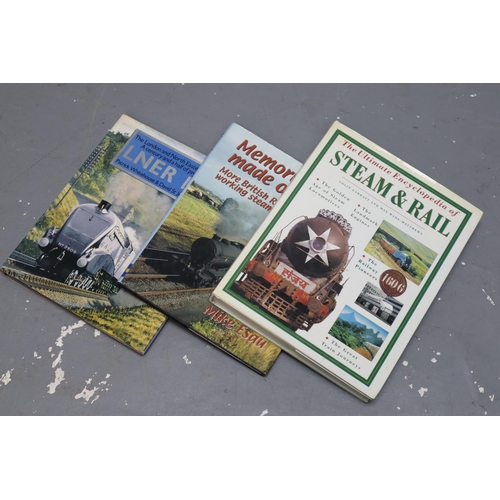 855 - A Selection of Steam/Locomotive Books and DVD's To Include Memories of Steam, The Settle To Carlisle... 