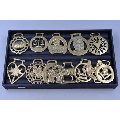 270 - Selection of Horse Brasses all Different Designs