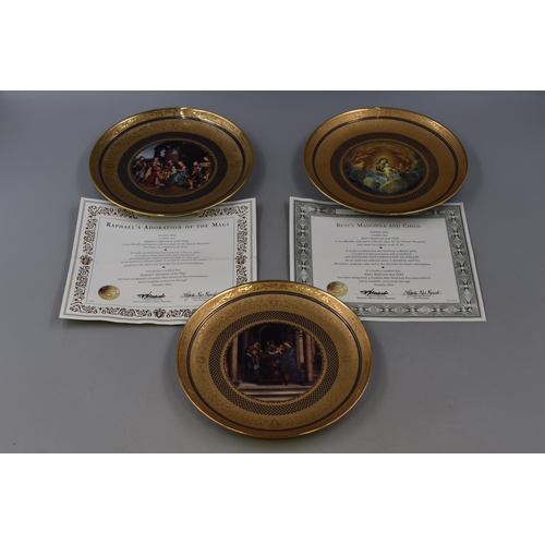 437 - Three Limited Edition Collectors / Cabinet Plates including Raphael's Adoration of the Magi, Raphael... 