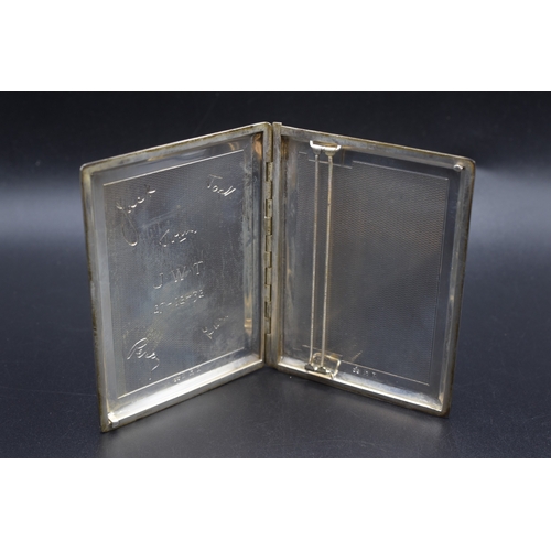 16 - Hallmarked Birmingham Silver Cigarette Case (193 grams) 