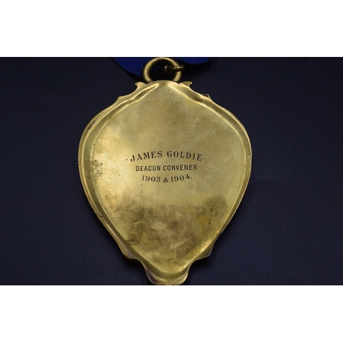 23 - Antique Decon Convener Trades House Glasgow Jewel with Ribbon  