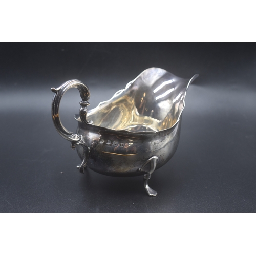 6 - Birmingham Hallmarked Silver Gravy/Sauce Boat, circa 1905 (198 gram)