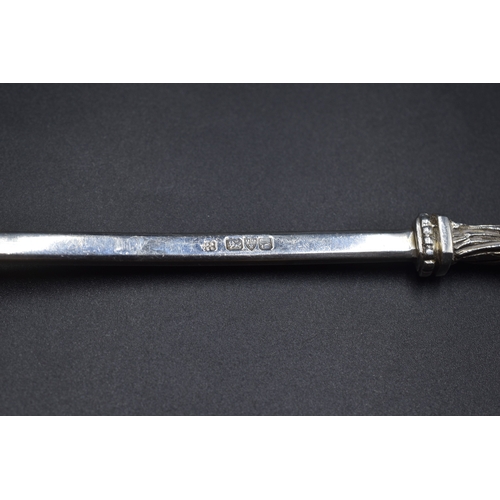 33 - Chester Hallmarked Silver Serving Spoon, circa 1921 (81 grams)