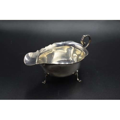 38 - Sheffield Hallmarked Silver Creamer, circa early 20th Century, Maker James Deakin & Sons (76 gra... 