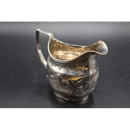 41 - London Hallmarked Silver Cream Jug, circa 1806 (69 grams)