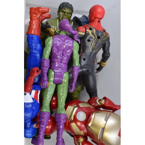 852 - Five DC Marvel Action Figures to include 12