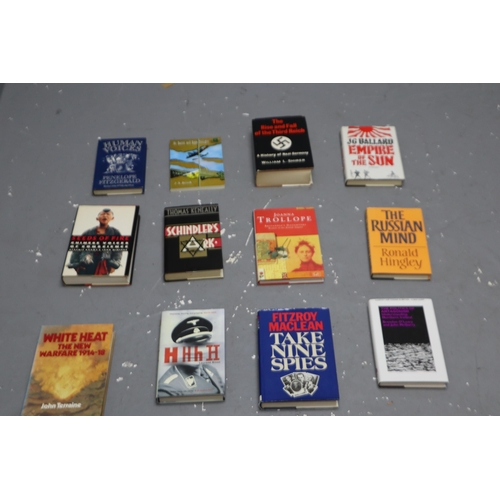 874 - Huge Selection of War Books to Include Seeds of Fire, The Rise and Fall of the Third Reich