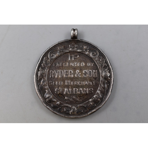 41 - An Unusual Piece of Golf Memorabilia Samuel Ryder & Son Seed Merchants Medal (Founder of The Ryd... 