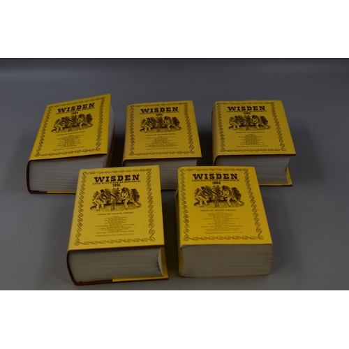 590 - Five Wisden Cricketers Almanacks (1988,1991,1992,1993,1994)