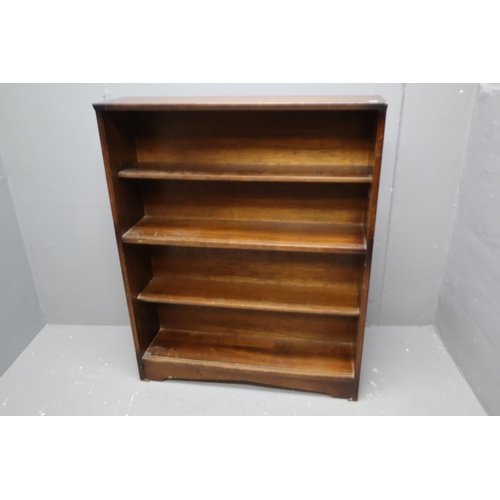 681 - Wooden shelving unit with 4 shelves (44