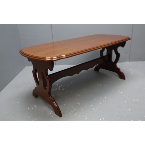 706 - Dark Wood Coffee Table 46