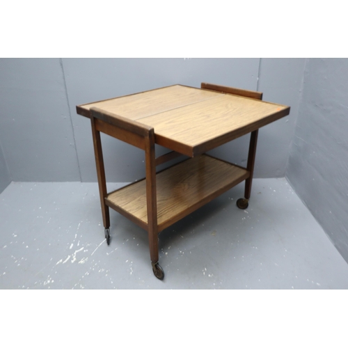 711 - Wooden Extendable Tea Trolley 30