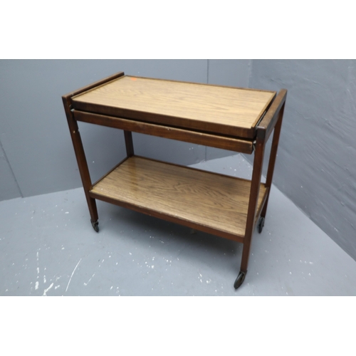 711 - Wooden Extendable Tea Trolley 30