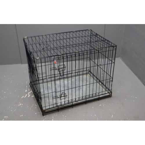 736 - A Metal Pet Cage, Approx 76cm x 54cm x 60cm