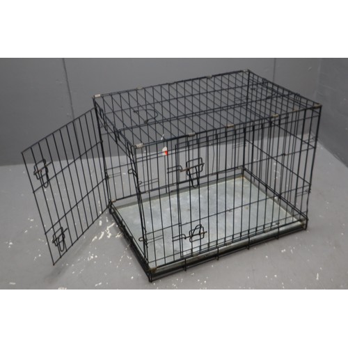 736 - A Metal Pet Cage, Approx 76cm x 54cm x 60cm