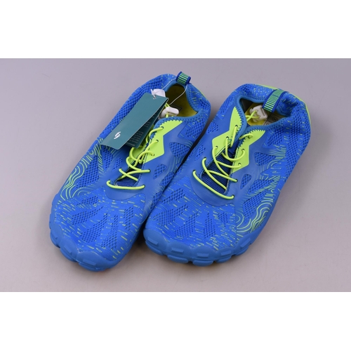 763 - Ice unicorn water shoes size 13 blue and green brand new with tags