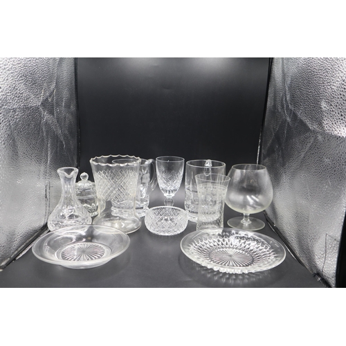 865 - Mixed Selection of Crystal Glasses Including Whiskey Glasses, Candle Holders and More