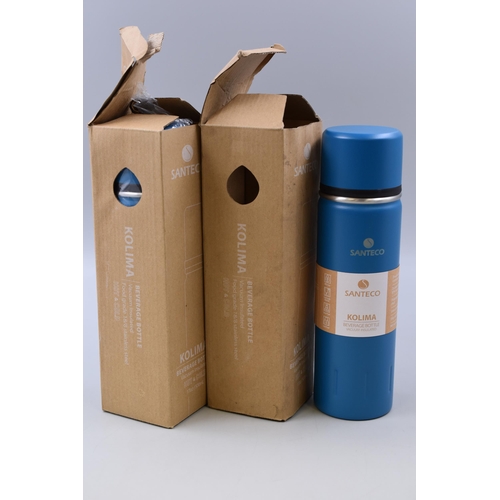 Two Santeco Insulated Flasks (Blue), 500ml