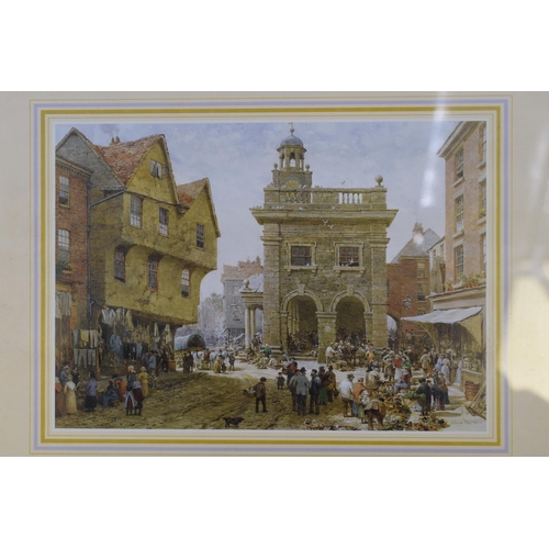 472 - Set of 4 Prints Depicting Chester and York Street Scenes in Matching Framed and Glazed Mounts