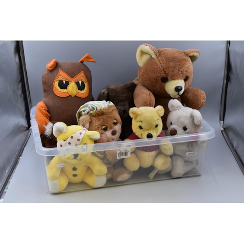 797 - Selection of Soft Toys including Pudsey, Winnie the Pooh, Owl and More