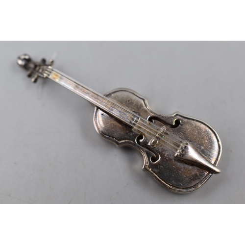 2 - Silver Miniature Violin (2.5