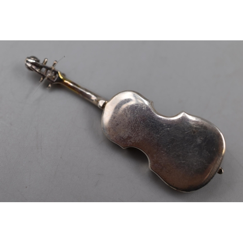 2 - Silver Miniature Violin (2.5