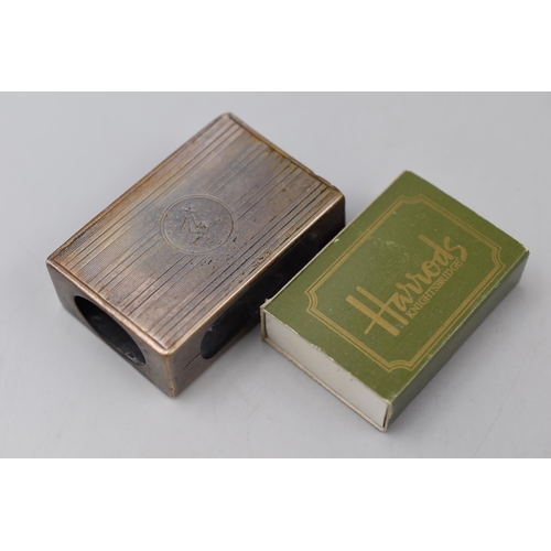 53 - Hallmarked Silver Match Box Case