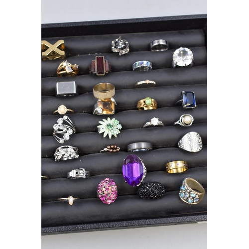 130 - A Selection of Approx 60 Assorted Designer Rings