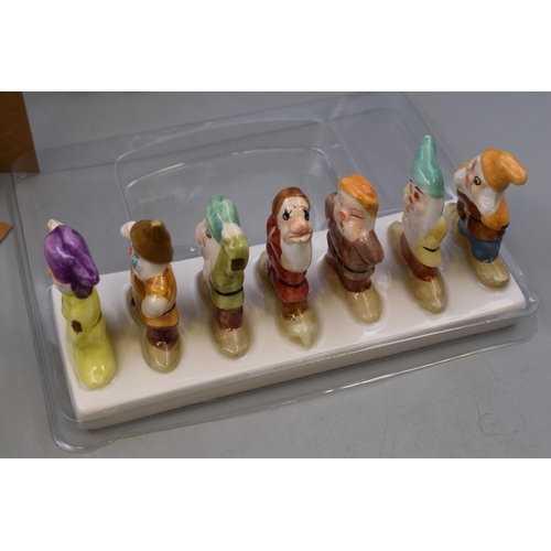 233 - A Vintage Boxed Collectable Clover Snow White and The Seven Dwarves Toast Rack, With Lurpak Butter D... 