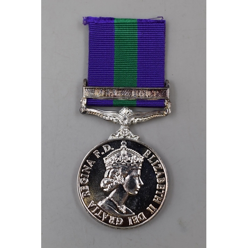 244 - Reproduction Elizabeth II General Service Medal with Near East Bar and Ribbon