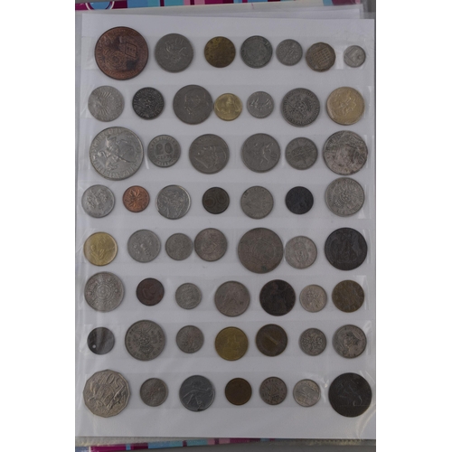 158 - Folder Containing a Mixed Selection of British and Worldwide Coinage