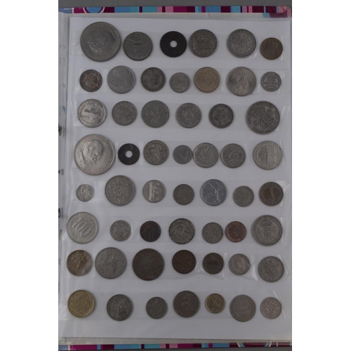 158 - Folder Containing a Mixed Selection of British and Worldwide Coinage