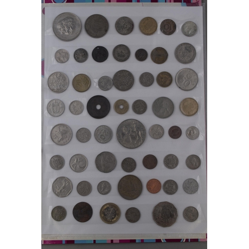 158 - Folder Containing a Mixed Selection of British and Worldwide Coinage