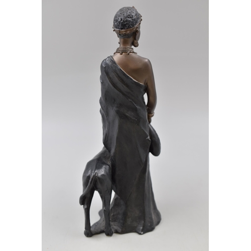 284 - The Leonardo Collection figurine African Maasai woman and calf (10