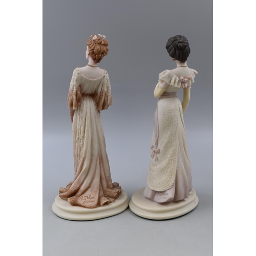 292 - Two Signed Italian Figurines in Female Form (Tallest 12