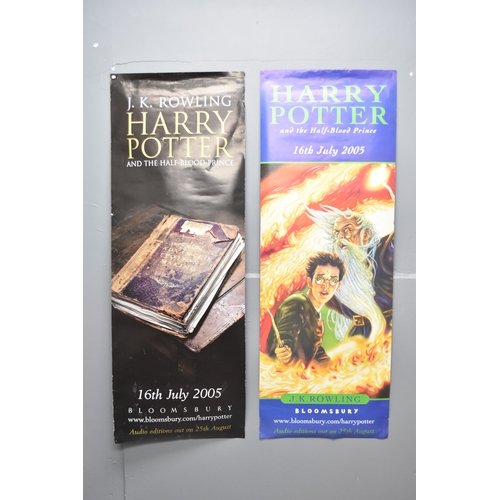 451 - Two 2005 Harry Potter & The Half Blood Prince Book Posters (Both Approx 140cm x 50cm)