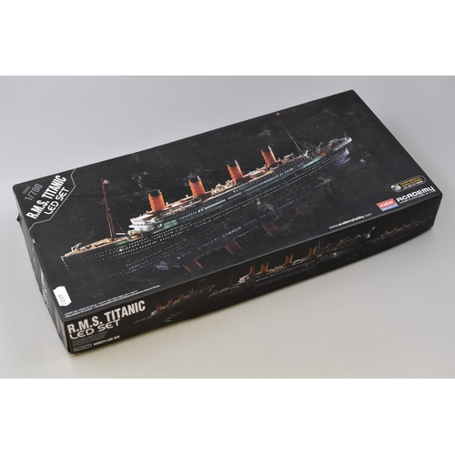 546 - An Academy Hobby Model Kits RMS Titanic LED Model Kit (1/700), Has Been Previously Opened So Unsure ... 